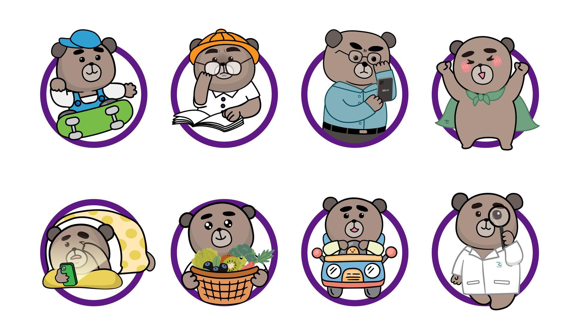 日常護眼與戶外活動情境插圖