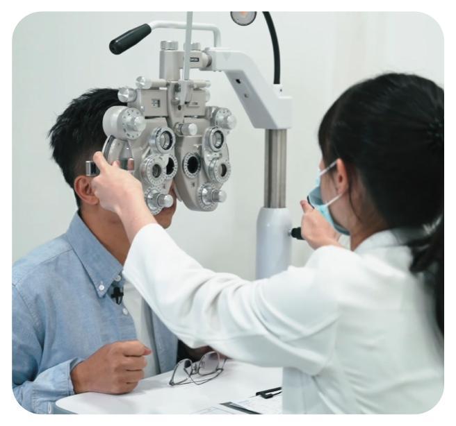 LBV手術前有專業的驗光流程